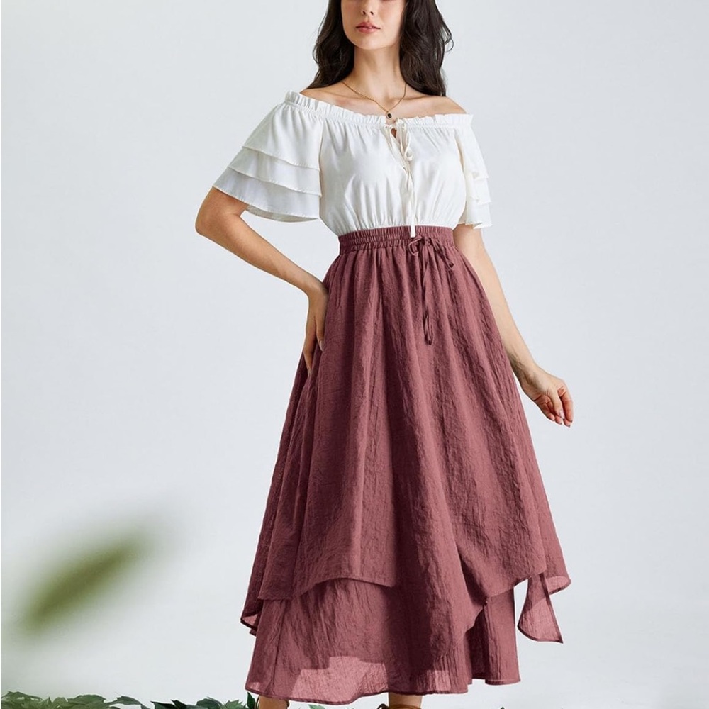 Scarlet Darkness Women Renaissance High Waist Skirt 2XL - Picture 2 of 10